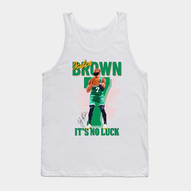 Jaylen Brown Aesthetic Tribute 〶 Tank Top by Terahertz'Cloth